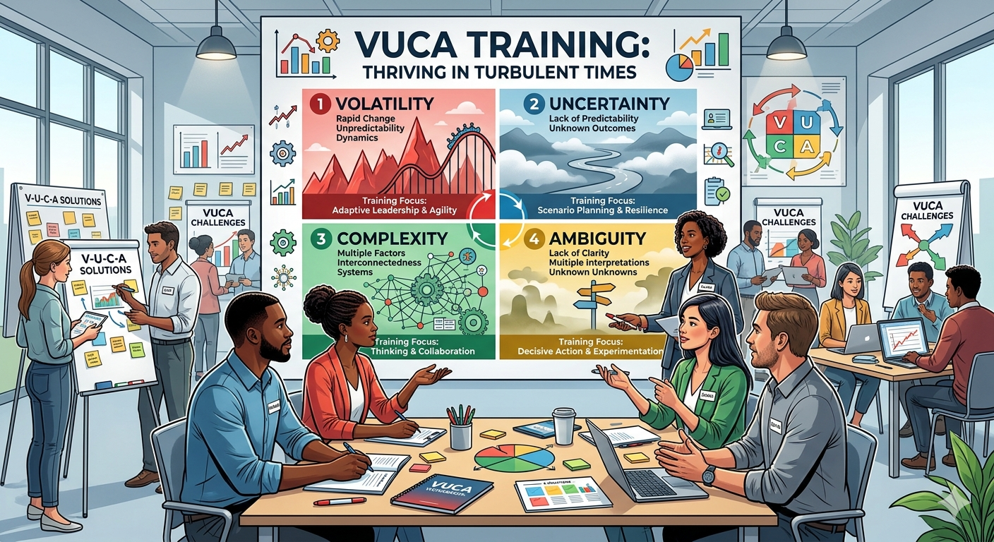 Visual representation of VUCA training